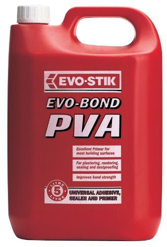 2 x 5 Litre Evo-Stik Evo-Bond PVA Building Adhesive 5 Litre polyjerry jerrycan