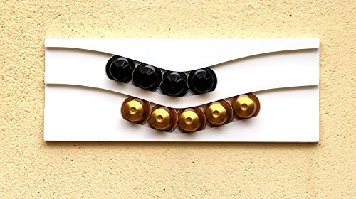 porte capsules compatible nespresso distributeur capacité 20 (blanc)