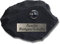 Türklingel Türschild Klingeltaster 5401 Naturstein-Optik aus Graphikstein® mit Schild und Gravur (Schiefer-Anthrazit/Chrom)