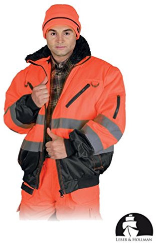 Warnschutzjacke 4 in 1 M-XXXL orange Leber & Hollman Winterjacke Arbeitsjacke L