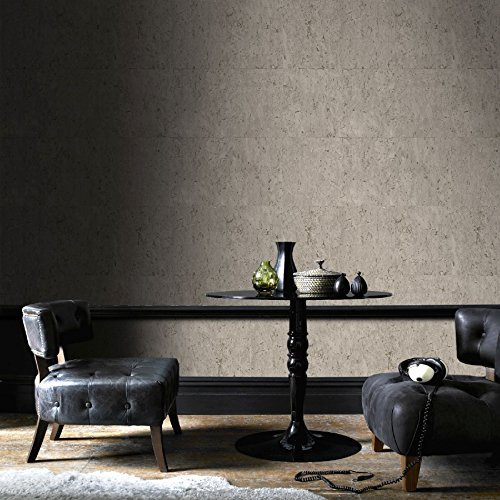 Boutique Taupe/Beige KorukuTextured Plain Luxury Paste The Wall Wallpaper
