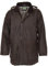 Gefütterte englische Wachsjacke Country – Robuste, warme wind- und wasserdichte Jacke inklusive Kapuze (Braun, XL)