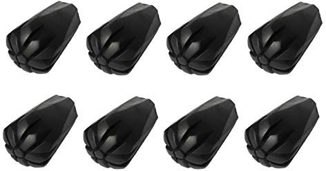 MIGHTY PEAKS 8 Stück / 4 Paar Nordic Walking Pads Asphalt Gummipuffer X-4LT für alle gängigen Nordic Walking Stöcke - Wanderstöcke - für den Nordic Walking Stock mit einen Durchmesser von 10mm