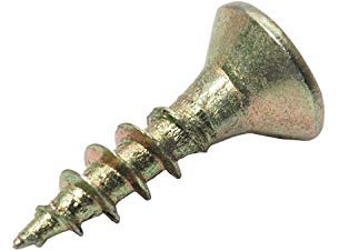 Spanplattenschrauben 3,0 x 12 mm Holz Schrauben Torx verzinkt gelb Flach Senkkopf Fräsrippen