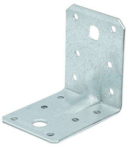 D2D | VPE: 50 Stück - Winkelverbinder mit Steg/Sicke - Größe: 70 x 70 x 55 mm - Feuerverzinkt mit E-TA Zul. - Stütze - Balkenwinkel - Holzwinkel - Made in Germany