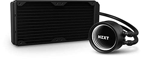 NZXT Kraken X53 RGB 240 mm - RL-KRX53-R1 - Enfriador líquido de CPU AIO RGB - Diseño de espejo infinito giratorio - Conector RGB - Ventiladores de radiador Aer RGB V2 de 120 mm (2 incluidos)