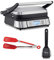 Cuisinart GR-6S rauchfreier Kontaktgriller mit robuster kleiner Grillbürste und 20,3 cm Nylon-Flipper (3 Stück)