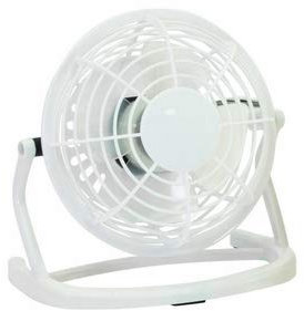 Ventilador de escritorio 14 cm - Mini ventilador USB - Silenciador (blanco)