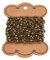 Beadthoven 10 m Satellitenketten, Messing-Kreuz-Kabelketten mit Rondelle-Perlen, zierliches Kugel-Armband für Schmuckketten, Halsketten (Antik-Bronze)