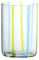 Bicchiere Tirache Zafferano in vetro borosilicato bicolore Acquamarina-verde box 6 pezzi