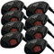 Japan WaZaki 4-SW USGA R A Rules Hybrid Eisen Golfschläger-Set, WLIIS Modell, komplett schwarzes Öl-Finish, Herren Regular Flex, 65 g Pro Graphitschaft, Standardlänge, mit Abdeckung, 16 Stück