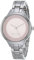 NINE WEST Women's Bracelet Watch, NW/2225 Silver/Light Pink