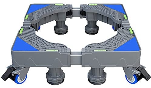 KOLENSA Soporte telescópico ajustable para lavadora y frigorífico, soportes móviles para electrodomésticos pesados como lavadoras y frigoríficos
