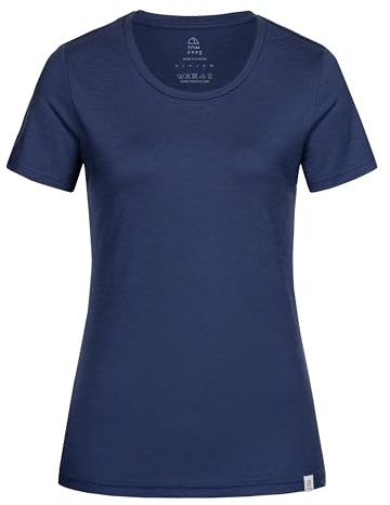 TOM FYFE Premium Merino T-Shirt Slim Fit - Oeko-TEX® Zertifiziert - 100% Merinowolle Damen Kurzarm Shirt - feuchtigkeitsregulierend, atmungsaktiv, geruchshemmend – Made in Europe