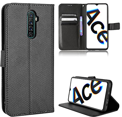 BAILI Diamante Funda para Realme X2 Pro, Soporte Plegable, Funda Tapa Libro Flip Phone Cover Case para Realme X2 Pro,Diamante01