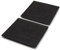 TIKUSAN Serving Platters, Sushi Plate Set of 2, Square Plates Made in Japan, Ceramic Plates for Dinner Party Restaurant for Appetizer, Meat, Dessert (Black)