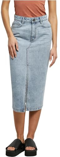 Urban Classics Damen Ladies Midi Denim Skirt
