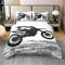 Teens Dirt Bike 100% Baumwolle Bettbezug 155x220,Motocross Rider Tröster Abdeckung für Kinder Erwachsene Männer,Motorrad Extreme Sport Bettwäsche Set,Motorrad Grunge Quilt Cover Schlafzimmer Dekor