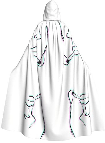 RFSHOP Smoker Hooded Cloak Cape Halloween Christmas Fancy Cape Cosplay Costumes for Men Women Adult Costume