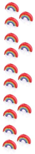 GLEAVI 15 Stk Regenbogen-körperbürste Reichhaltig Schäumende Badekugeln Sprudelnde Badekugeln Aus Mesh Badekugeln Für Die Haut Körperpeeling Badeprodukte Schwamm Haushalt