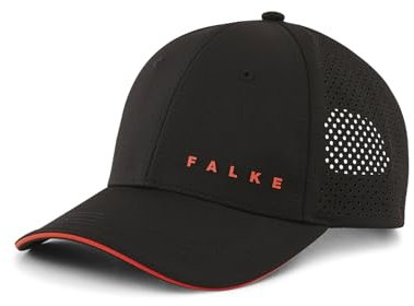 FALKE Unisex Baseballkappe Golf Cap Sport U Ca Funktionsmaterial schützt vor UV 1 Stück, Schwarz Black 3000, ONESIZE