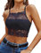 Avidlove BH Damen Camilose Top Bauchfrei Oberteile Crop Unterhemd Spitze Corsage Navy Blau M