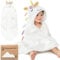 KeaBabies Bio-Kapuzenhandtuch Baby für Mädchen, Jungen - Weich, Absorbierend, 100% Baumwolle Babyhandtuch mit Kapuze für Neugeborene, Große Kapuzen-Baby Badetuch für Babys, Kinder, Kleinkind (Uria)
