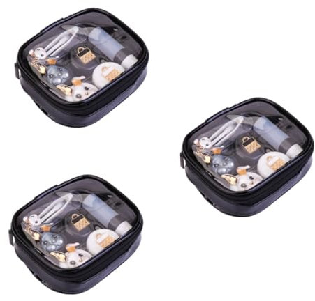 SOLUSTRE 3St für die Augen gefärbte Kontaktlinsen Behälter für Lipgloss Zubehör kontaktlinsenbehälter Tragbarer Linsenbehälter Fälle Fall Pflege Suite Brillengestell Container Halterung