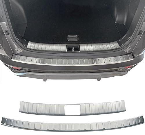 RECAMBO Ladekantenschutz Edelstahl MATT - kompatibel für Hyundai Tucson | Typ NX4 | BJ ab 2020> - V2A gebürstet - innen und außen