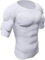XUANFXPJ T-Shirt for Homme avec Faux Muscles abdominaux, Haut de Poitrine avec Faux Muscles, épaules rembourrées, Respirant, Invisibles, sous-vêtement Musculaire(XL)