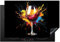 KitchenYeah© Protège Plaque Induction 76x51 cm Deco Cuisine Accessoire Pratique Protection De Vitroceramique Kitchen Gadget Vin - Verre - Graffiti - Boisson - Rouge - Peinture