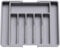 YORKSHIRE HOMEWARE Cutlery Drawer Organiser | Expandable Tray for Kitchen | Adjustable Cutlery Tray | Utensil Drawer for Forks, Knives | Multipurpose Kitchen Storage & Organisation Solution (Grey)