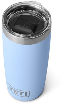 YETI Rambler 10 oz Tumbler, Stainless Steel, Vacuum Insulated with MagSlider Lid, Big Sky Blue