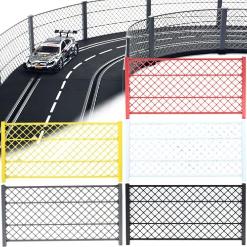 Overdrive-Racing Fangzaun für Carrera Digital 124 132 Evolution - 1m-10m - Grau Schwarz Weiß Rot Gelb - Slotcar Kurven Geraden, Länge:3 Meter, Farbe:Schwarz