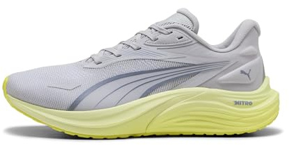 PUMA Herren Electrify Nitro 4 Straßen-Laufschuh, Vibrant Silver-Deep Plum-Apple Spritz, 47 EU, Vibrant Silver Deep Plum Apple Spritz, 47 EU