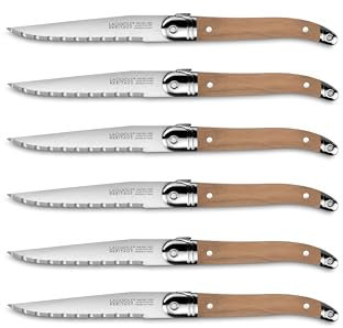 Coffret de 6 couteaux - Laguiole Héritage - Made In France (Bois Clair)