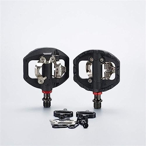 IXMLDAXD Auftritte, Fahrradpedale, Fahrradpedal MTB Fahrrad selbstsicherndes Pedal Klickpedal Dual-Plattform-Adapter mit Klampe für