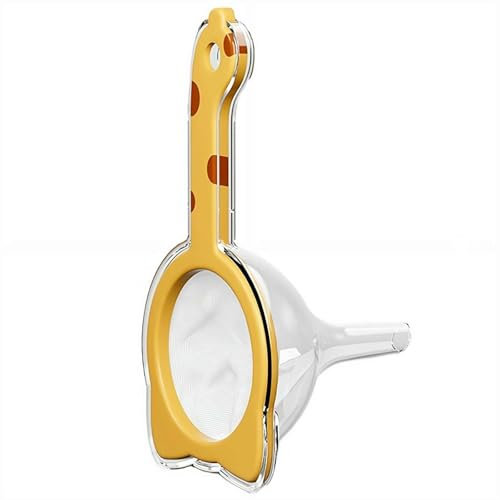 Passoire en maille de nylon avec poignée - Tamis en plastique ultra fin à 100 mailles pour cuisine, yaourt, miel, jus et lait, passoire à maille fine à double oreille pour lait de soja et