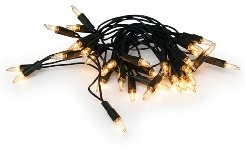 Spetebo Weihnachtsbaum Lichterkette, 35 Glühbirnen, warm weiß, 8 m | Tannenbaum Dekobeleuchtung, für Innen, klassisch traditionell