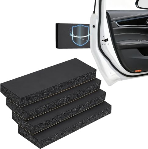 4 Pezzi Paracolpi Garage, Protezione Pareti Garage 30×10×3 cm, Gommapiuma Adesiva, Impermeabile Ammortizzanti Paracolpi Portiere da Muro per Porte Auto, Garage e Carport