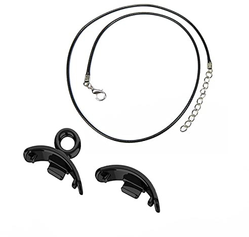 Halskette Kompatibel mit Mi-Band 8 Anhänger Kette Schnalle Hängende Kette Umhängeband Armband Uhr Hals Dekoration Leder Fitness Tracker Smart Watch Zubehör Halskette Metall