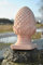 Kunert-Keramik Pinienzapfen,Terracotta,hell,frostfest,28cm