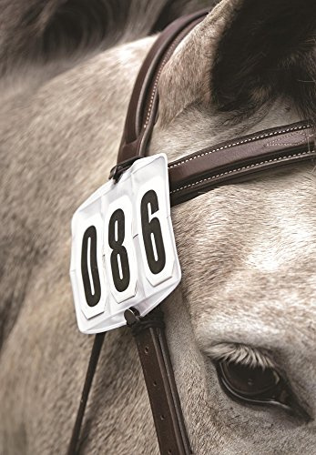Shires Competition Number Kit in White Onesize
