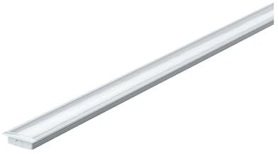 Paulmann 70410 Floor Profil mit Diffusor 100 cm Alu eloxiert Satin Alu/Kunststoff für Beleuchtungseffekte mit LED Strips