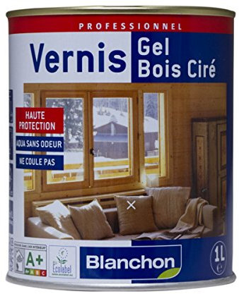 Vernis gel bois ciré - incolore - 1 litre - Blanchon