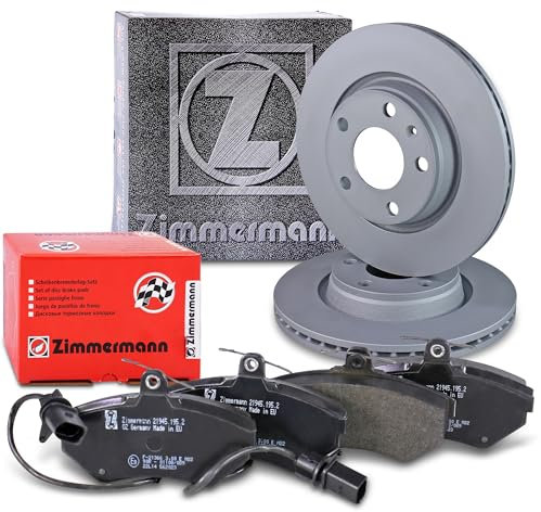 ZIMMERMANN Bremsenset Vorderachse inkl. Bremsscheiben Belüftet Ø 280 mm + Bremsbeläge vorne Kompatibel mit AUDI A4 B5, A4 B6, A4 B7, SEAT EXEO, VW PASSAT B5 (3B2), PASSAT B5 Variant (3B5)