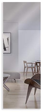 ARTLAND Ganzkörperspiegel zum Aufhängen 140x50 / 50x140 cm Rechteckig Spiegel ohne Rahmen für Flur Badezimmer Wohnzimmer B8JP