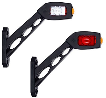 BUL BARS 2 x LED gomma marcatore luce laterale 12V 24V con E-mark luce di posizione auto camion auto auto lampada luce bianco rosso arancio