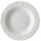 Hutschenreuther Baronesse Suppenteller mit Fahne, Estelle Weiß, 24 cm, 10124