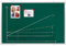 Franken KR2503 Kreidetafel X-tra Line (Aluminiumrahmen mit Ablageleiste, 90 x 120 cm) dunkelgrün